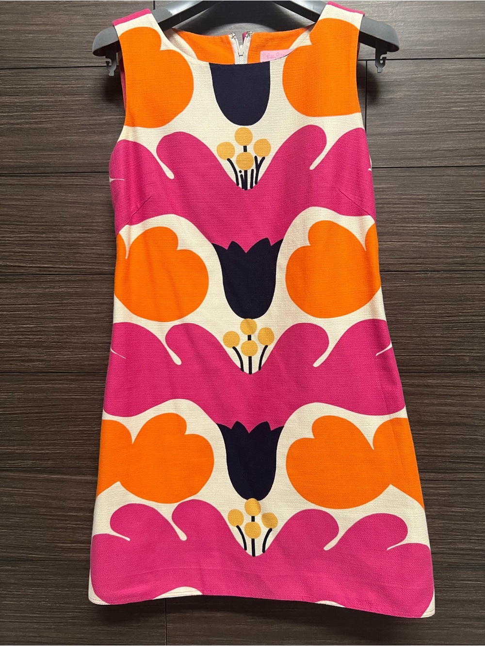 Lilly Pulitzer Sleeveless Mod Floral Shift Dress Size 4